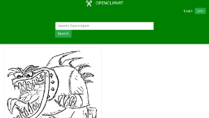 openclipart圖庫：Lizard Monster-資源代表圖