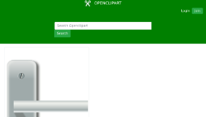 openclipart圖庫：Door-latch with lock縮圖