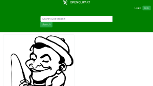 openclipart圖庫：Happy Fisher縮圖