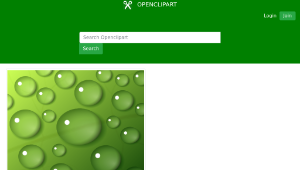 openclipart圖庫：water drops縮圖