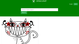 openclipart圖庫：Catrina Color Smily Cat -資源代表圖