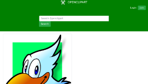 openclipart圖庫：Simple bird avatar-資源代表圖