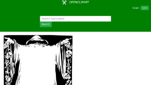 openclipart圖庫：Grim reaper border縮圖