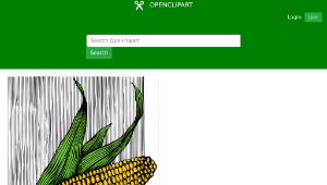 openclipart圖庫：Corn on the Cob - Colour-資源代表圖