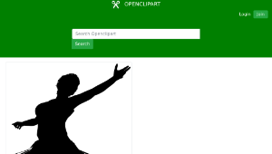openclipart圖庫：High Fidelity Ballerina Silhouette-資源代表圖