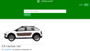openclipart圖庫：C4 cactus car-資源代表圖