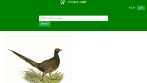 openclipart圖庫：DailySketch 27: The Zoo, featuring a Pheasant-資源代表圖