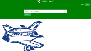 openclipart圖庫：Airplane