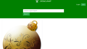 openclipart圖庫：Gold Glass Ornament 2-資源代表圖