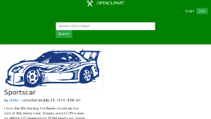openclipart圖庫：Sportscar縮圖
