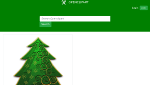 openclipart圖庫：2015 Xmas Tree v2縮圖