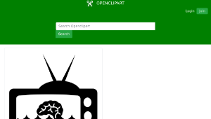 openclipart圖庫：Television Brainwashing-資源代表圖