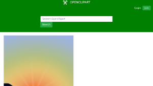 openclipart圖庫：Sunset in the mountains-資源代表圖
