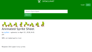 openclipart圖庫：Animated Sprite Sheet-資源代表圖