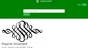 openclipart圖庫：Flourish Ornament縮圖