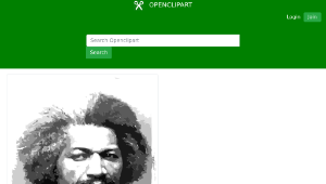 openclipart圖庫：Frederick Douglass Portrait-資源代表圖