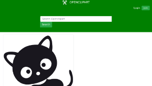 openclipart圖庫：Whatcha Lookin At Kitty縮圖