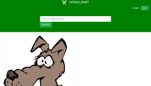 openclipart圖庫：Dumb Dog - Colour縮圖
