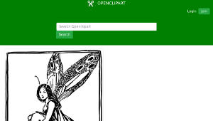 openclipart圖庫：Fairy in a Box-資源代表圖