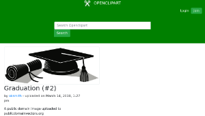 openclipart圖庫：Graduation (#2)-資源代表圖