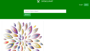 openclipart圖庫：Chromatic Flower Petals 8-資源代表圖
