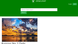 openclipart圖庫：Burning Sky 2 Daily Sketch縮圖
