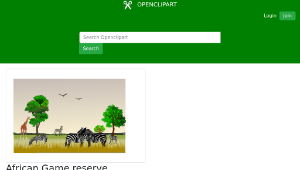 openclipart圖庫：African Game reserve