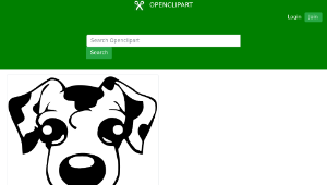 openclipart圖庫：Puppy Icon縮圖