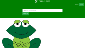 openclipart圖庫：Cartoon Frog-資源代表圖