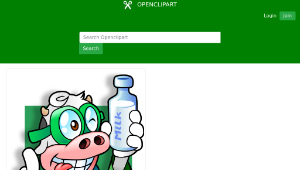 openclipart圖庫：Nerd cow avatar-資源代表圖