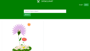 openclipart圖庫：FLOR NO LAGO-資源代表圖
