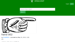 openclipart圖庫：hand 002-資源代表圖