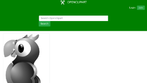 openclipart圖庫：Parrot Remix Greyscale-資源代表圖