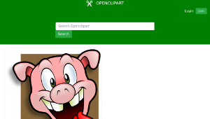 openclipart圖庫：Happy pig avatar-資源代表圖