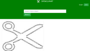 openclipart圖庫：Fractal Scissors-資源代表圖