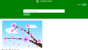 openclipart圖庫：Fiori di pesco-資源代表圖