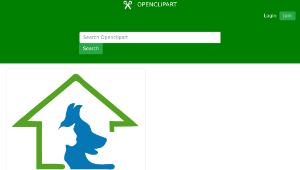 openclipart圖庫：Dog and Cat House-資源代表圖