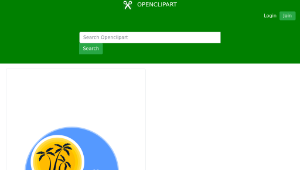 openclipart圖庫：Tropical island縮圖