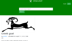 openclipart圖庫：Greek goat-資源代表圖