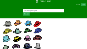 openclipart圖庫：Hats collection