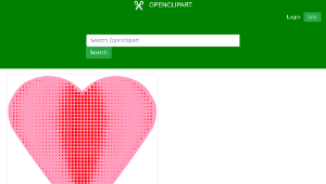 openclipart圖庫：Heart Halftone-資源代表圖