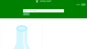 openclipart圖庫：Full Kawaii Erlenmeyer Flask 縮圖