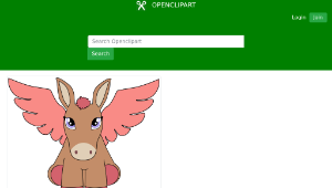 openclipart圖庫：Pegasus donkey 2-資源代表圖
