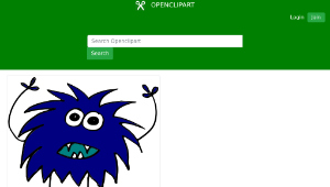openclipart圖庫：Monster 03縮圖