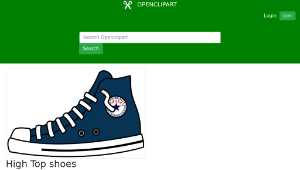 openclipart圖庫：High Top shoes-資源代表圖