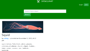 openclipart圖庫：Squid-資源代表圖