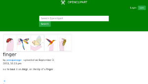 openclipart圖庫：finger-資源代表圖