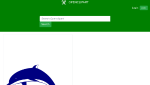 openclipart圖庫：Dolphin縮圖