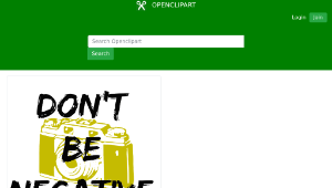 openclipart圖庫：Dont Be Negative縮圖