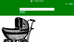 openclipart圖庫：Baby Buggy-資源代表圖